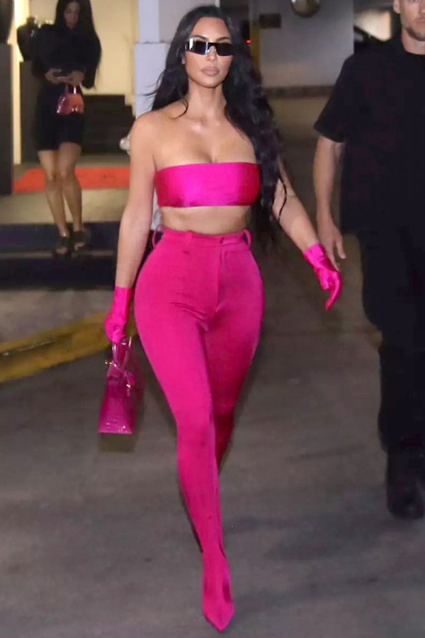 Kim Kardashian Barbiecore Balenciaga Kim Kardashian Barbiecore Balenciaga